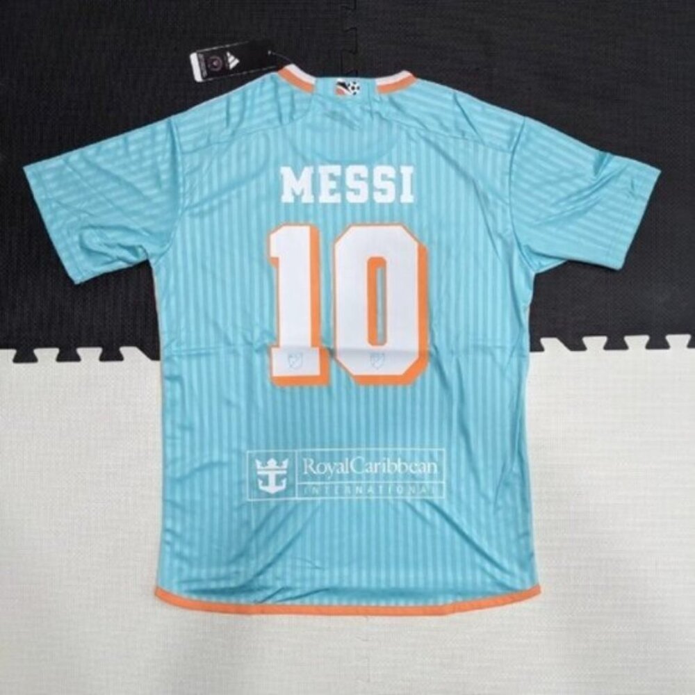 Inter Miami Messi #10 Aqua Adult Adidas Jersey